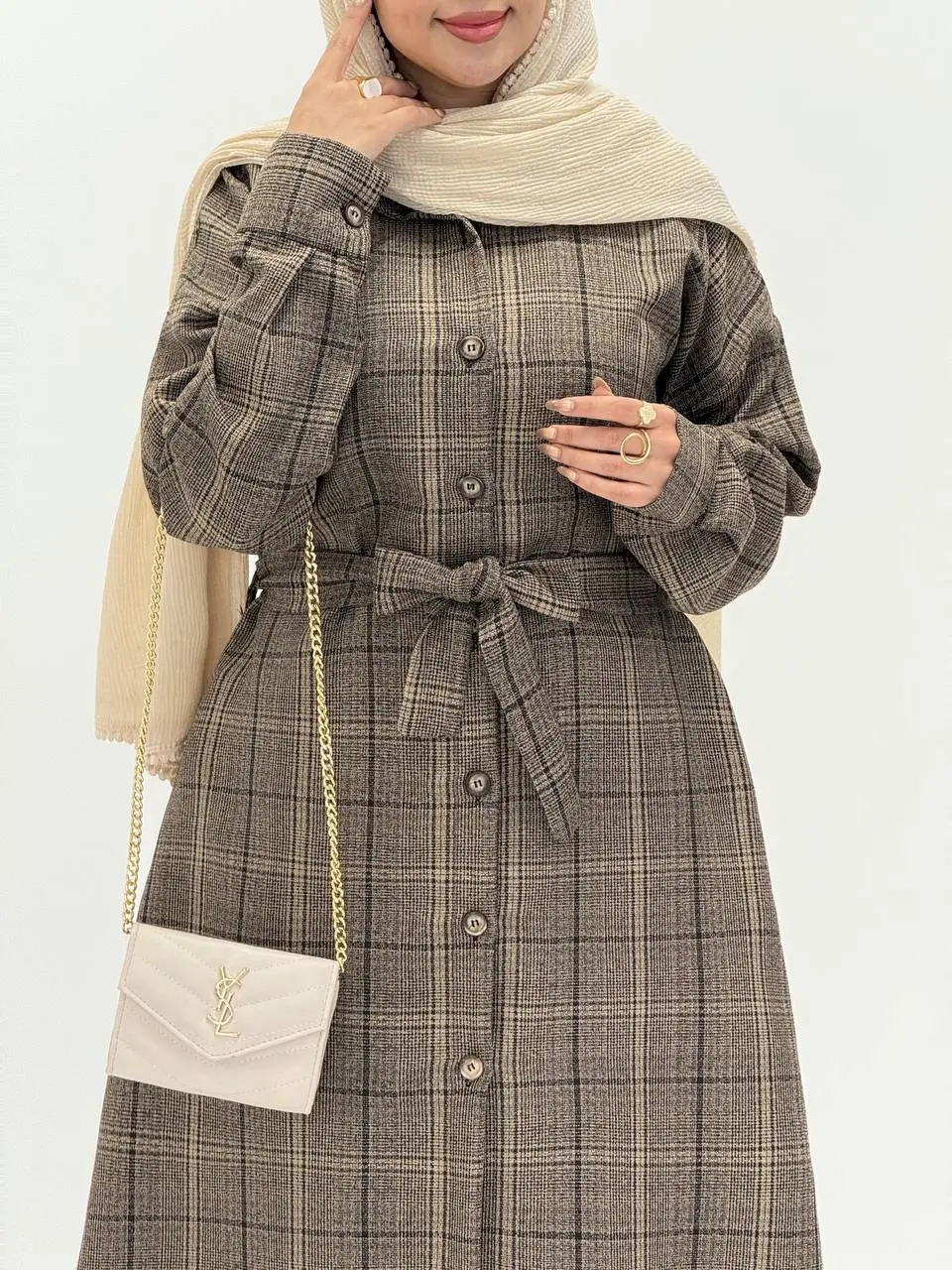 3564-مانتو پاییزه شایلین